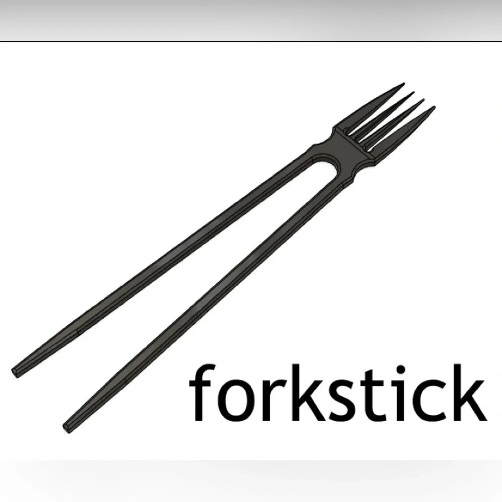 Black Forkstick Utensil
